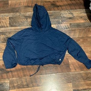 Born primitive navy crop long sleeve hoodie